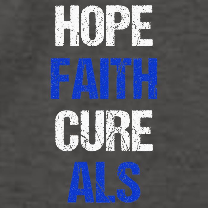 Hope Faith Cure ALS Awareness Vector Backpack