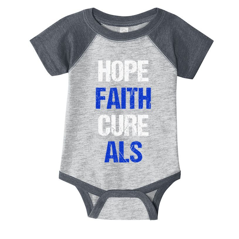 Hope Faith Cure ALS Awareness Infant Baby Jersey Bodysuit