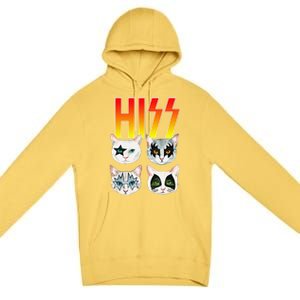 Hiss Funny Cat Cat Lover Funny Cat Premium Pullover Hoodie