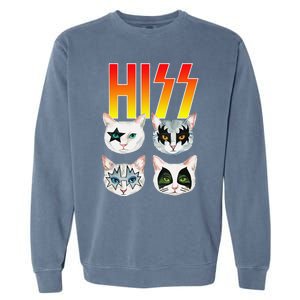 Hiss Funny Cat Cat Lover Funny Cat Garment-Dyed Sweatshirt