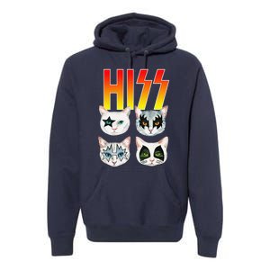 Hiss Funny Cat Cat Lover Funny Cat Premium Hoodie