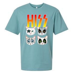 Hiss Funny Cat Cat Lover Funny Cat Sueded Cloud Jersey T-Shirt