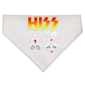 HISS Funny Cat Meow Kitty Rock Music Lover Purr And Roll USA-Made Doggie Bandana