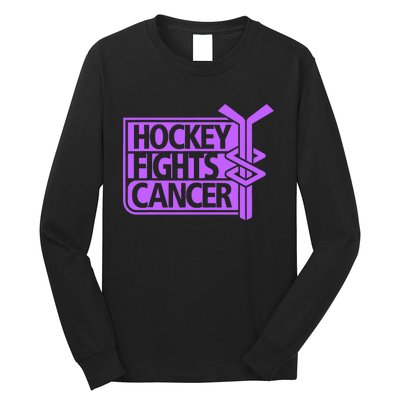 Hockey Fights Cancer Awareness Long Sleeve Shirt