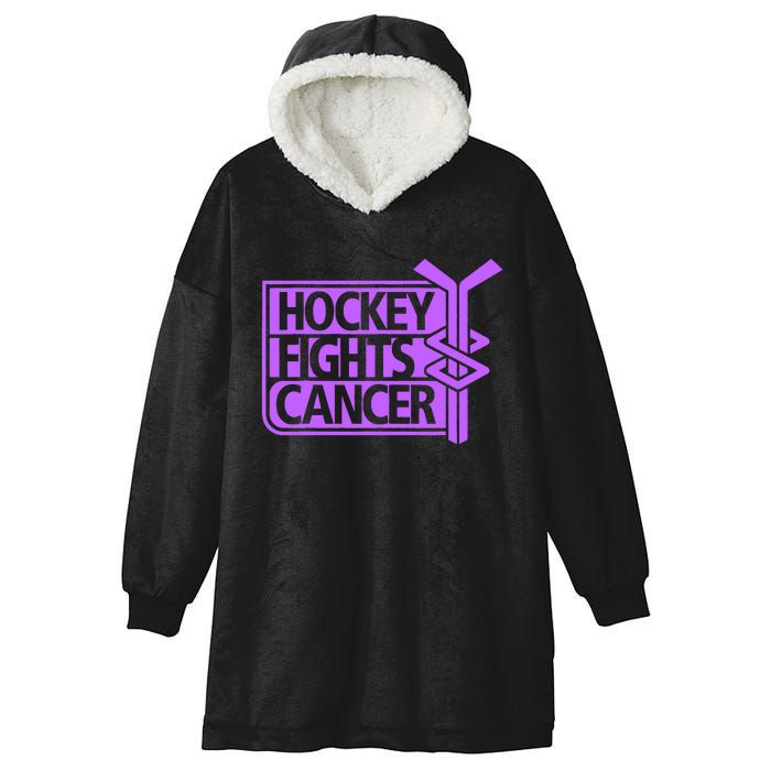 Hockey Fights Cancer Awareness Hooded Wearable Blanket