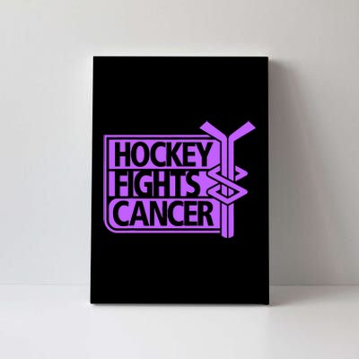 Hockey Fights Cancer Awareness Canvas