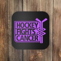 Hockey Fights Cancer Awareness Coaster