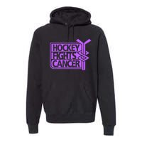 Hockey Fights Cancer Awareness Premium Hoodie