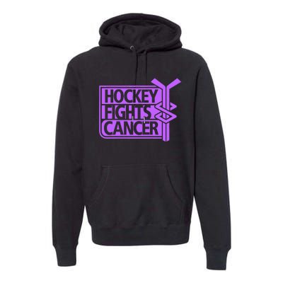 Hockey Fights Cancer Awareness Premium Hoodie