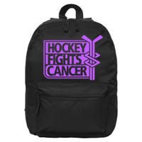 Hockey Fights Cancer Awareness 16 in Basic Backpack