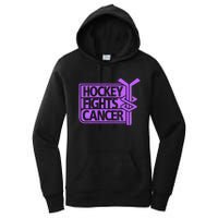 Hockey Fights Cancer Awareness Women's Pullover Hoodie