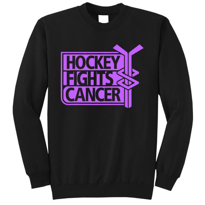 Hockey Fights Cancer Awareness Tall Sweatshirt