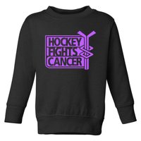 Hockey Fights Cancer Awareness Toddler Sweatshirt