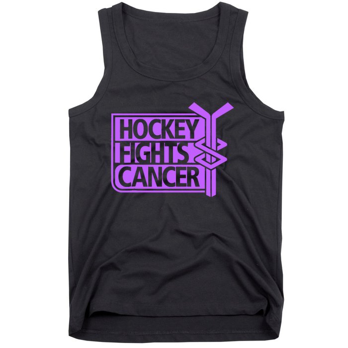 Hockey Fights Cancer Awareness Tank Top