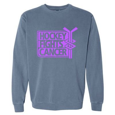 Hockey Fights Cancer Awareness Garment-Dyed Sweatshirt