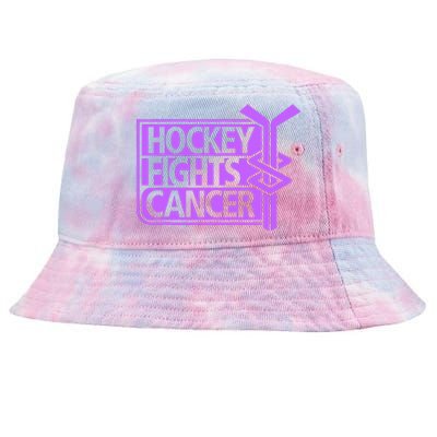 Hockey Fights Cancer Awareness Tie-Dyed Bucket Hat