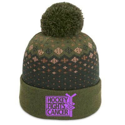 Hockey Fights Cancer Awareness The Baniff Cuffed Pom Beanie