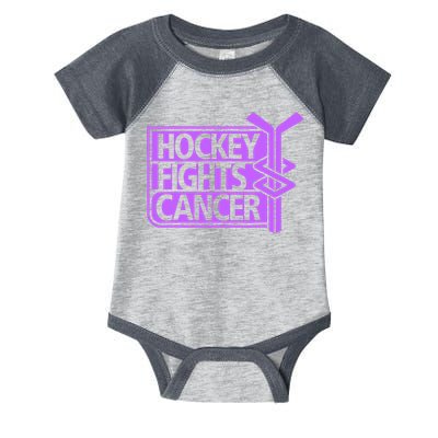 Hockey Fights Cancer Awareness Infant Baby Jersey Bodysuit