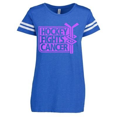 Hockey Fights Cancer Awareness Enza Ladies Jersey Football T-Shirt