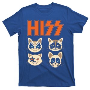 Hiss Funny Cats Kittens Rock Rockin Gift T-Shirt