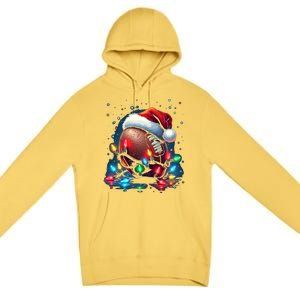 Holiday Football Cool Gift Premium Pullover Hoodie