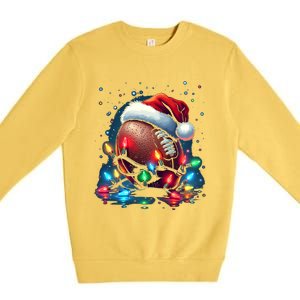 Holiday Football Cool Gift Premium Crewneck Sweatshirt