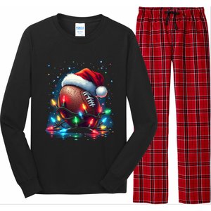 Holiday Football Cool Gift Long Sleeve Pajama Set