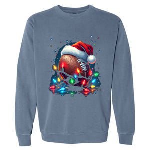 Holiday Football Cool Gift Garment-Dyed Sweatshirt