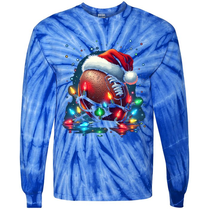 Holiday Football Cool Gift Tie-Dye Long Sleeve Shirt