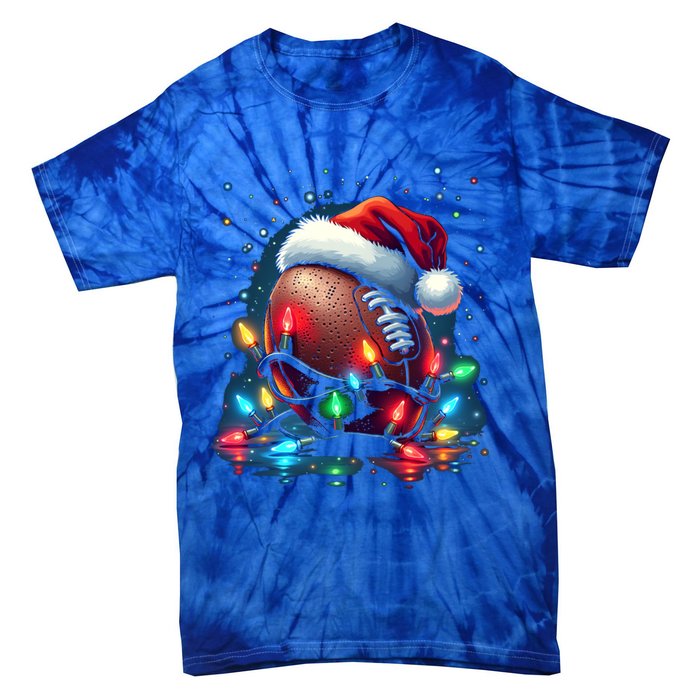 Holiday Football Cool Gift Tie-Dye T-Shirt