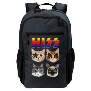 Hiss Funny Cats Kittens Rock Rockin Cute Daily Commute Backpack