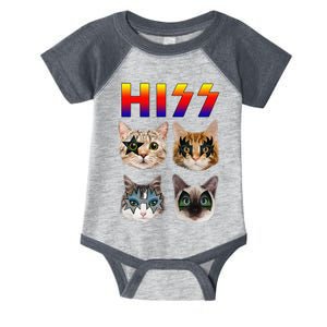 Hiss Funny Cats Kittens Rock Rockin Cute Infant Baby Jersey Bodysuit