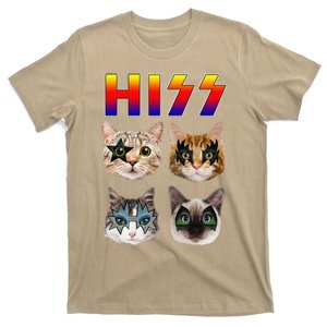 Hiss Funny Cats Kittens Rock Rockin Cute T-Shirt