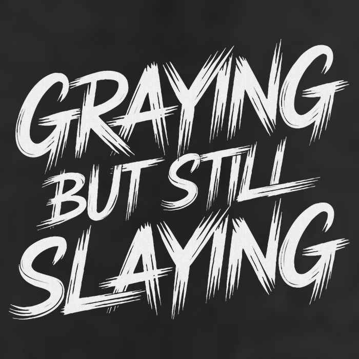 Humor For Dad Graying But Still Slaying Golf Towel