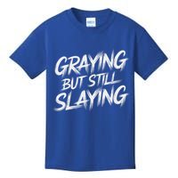 Humor For Dad Graying But Still Slaying Kids T-Shirt