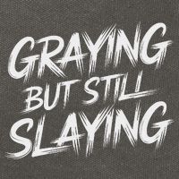 Humor For Dad Graying But Still Slaying Cotton Canvas Backpack