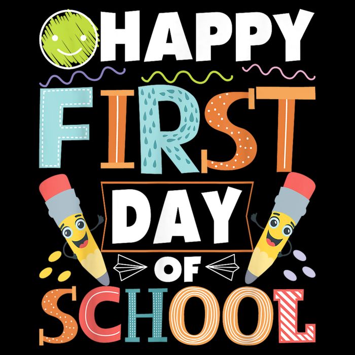 Happy First Day Of School Teacher Student Kindergarten Impact Tech Backpack