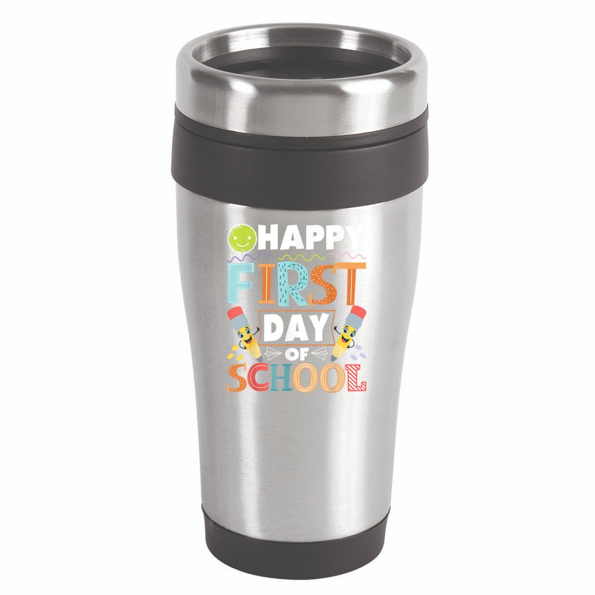Happy First Day Of School Teacher Student Kindergarten 16oz Travel Tumbler