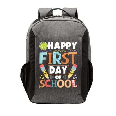 Happy First Day Of School Teacher Student Kindergarten Vector Backpack