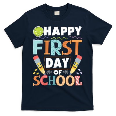 Happy First Day Of School Teacher Student Kindergarten T-Shirt