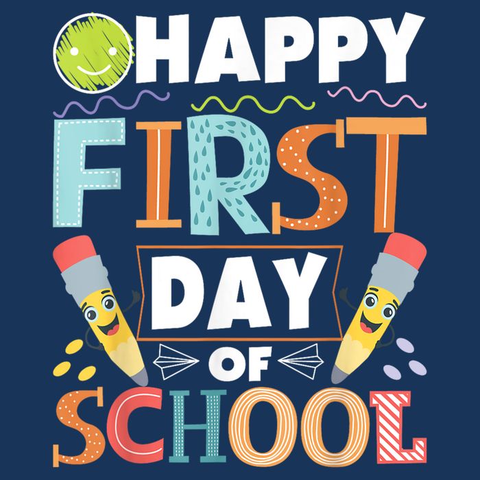 Happy First Day Of School Teacher Student Kindergarten Button