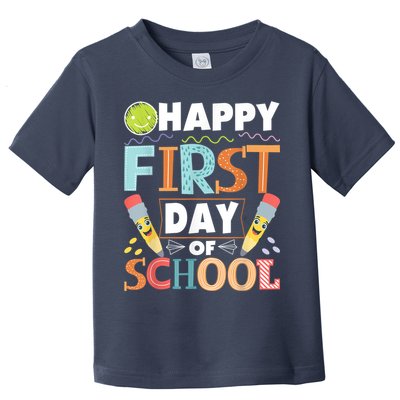 Happy First Day Of School Teacher Student Kindergarten Toddler T-Shirt