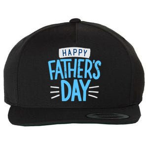 Happy Fathers Day Celebration Gift Wool Snapback Cap