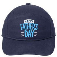 Happy Fathers Day Celebration Gift 7-Panel Snapback Hat