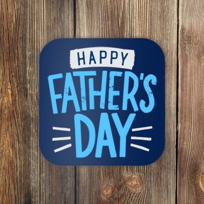 Happy Fathers Day Celebration Gift Coaster