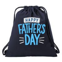 Happy Fathers Day Celebration Gift Drawstring Bag