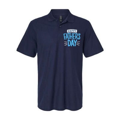 Happy Fathers Day Celebration Gift Softstyle Adult Sport Polo