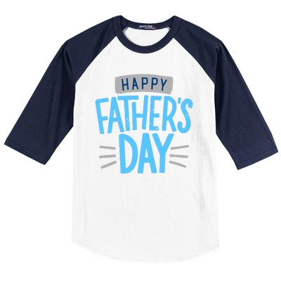 Happy Fathers Day Celebration Gift Baseball Sleeve Shirt