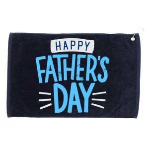 Happy Fathers Day Celebration Gift Grommeted Golf Towel