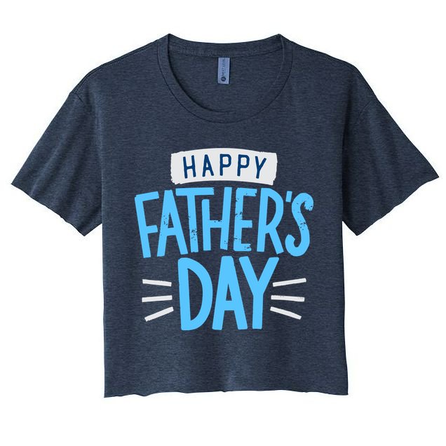 Happy Fathers Day Celebration Gift Crop Top